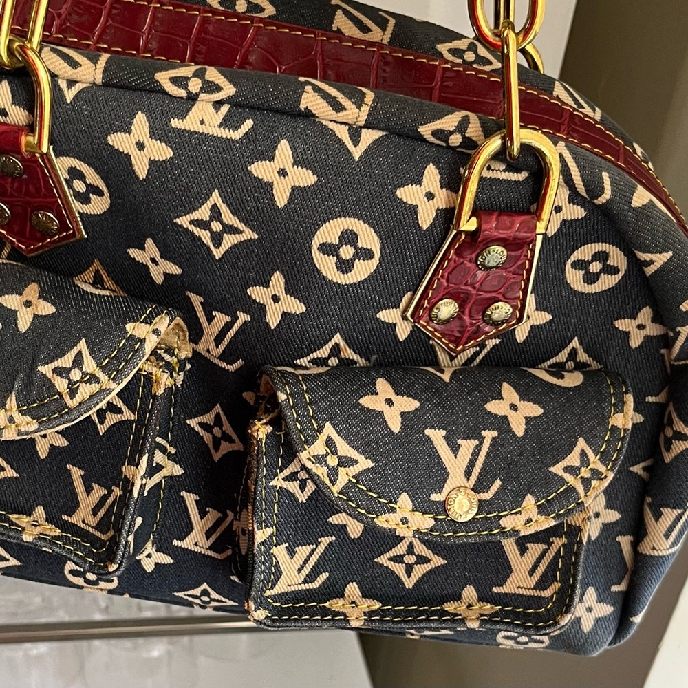 Monogram denim Canvas Shoulder Bag -
Very pretty look at all pictures. - Picture 5 of 16